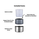 ice bottle mold, ice wine cooler, ice bottle holder, champagne chiller, wine party table decor