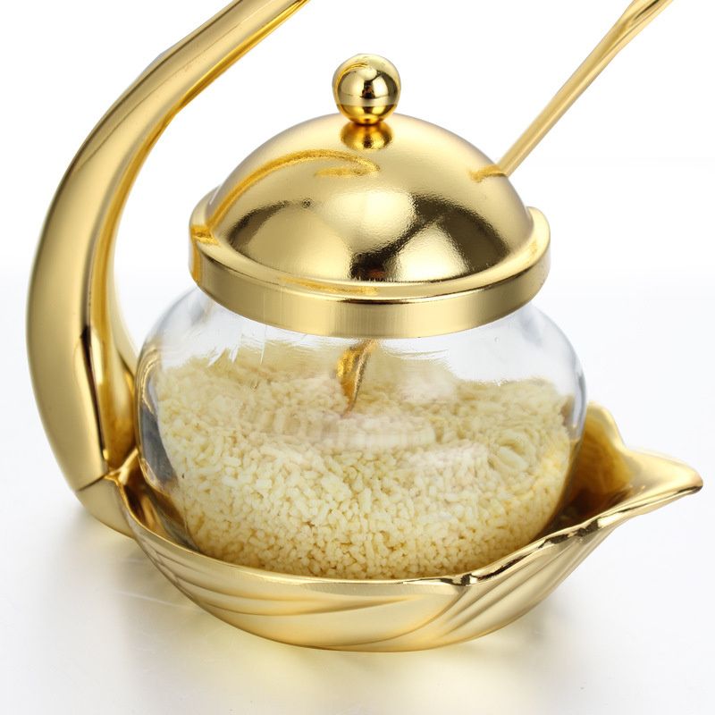 Pot à miel et étagère à épices Swan