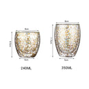 Double Glass Cup with Star