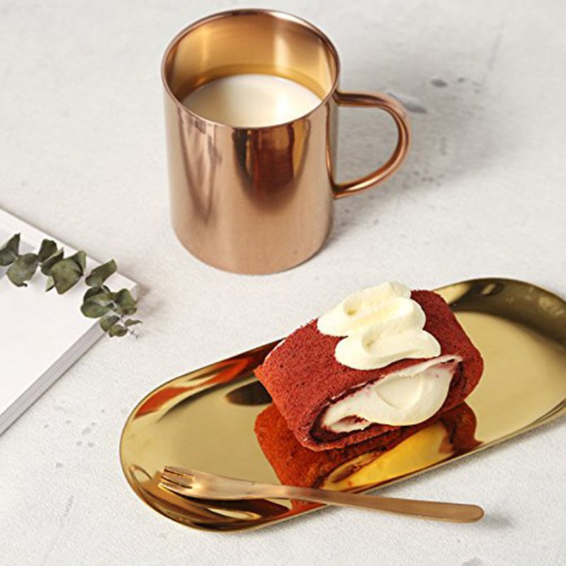 Golden Stainless Steel Storage Tray