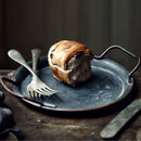 Retro Round Iron Tray