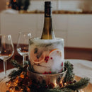 ice bottle mold, ice wine cooler, ice bottle holder, champagne chiller, wine party table decor