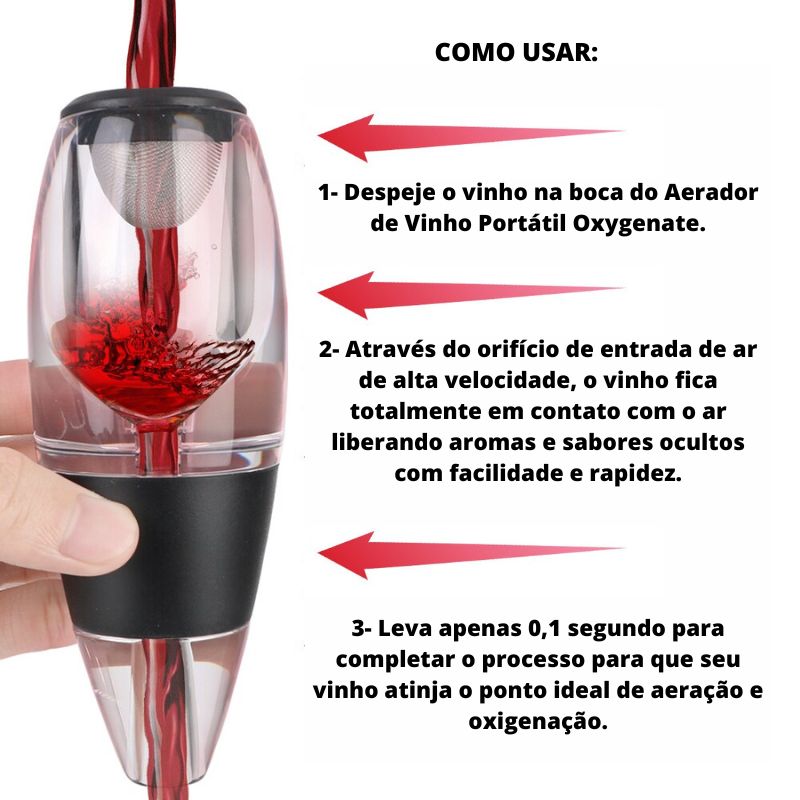 Aérateur de vin oxygéné