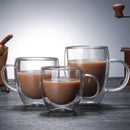 Glass Double-Walled Mugs Dual - 2/4 Pieces