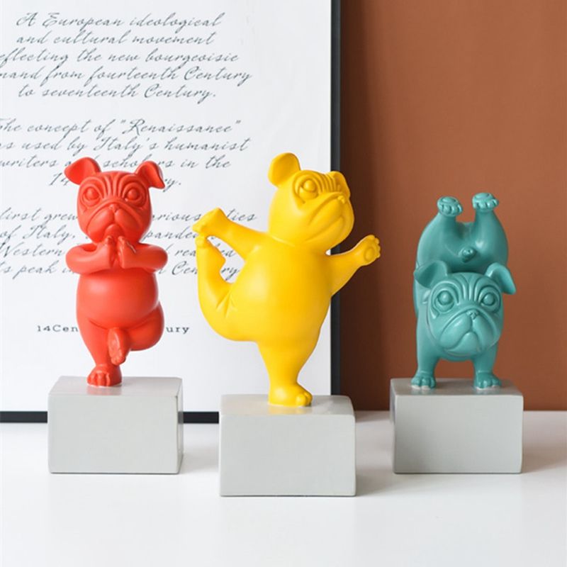 Bulldoggen-Zen-Skulptur