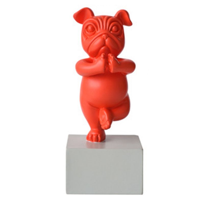 Bulldoggen-Zen-Skulptur