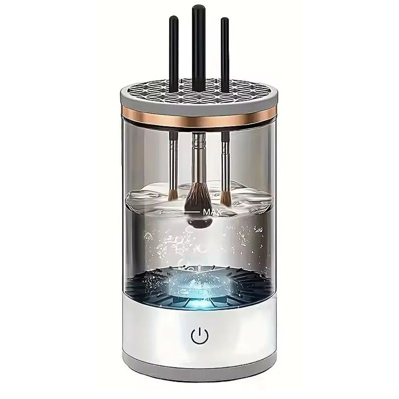 Nettoyeur de pinceaux de maquillage électrique - 3 en 1