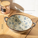 Ceramic Bowl with Handles – Oven & Microwave Safe