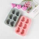 Heart-Shaped Silicone Ice Cube Tray