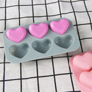 Heart-Shaped Silicone Ice Cube Tray