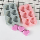 Heart-Shaped Silicone Ice Cube Tray