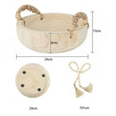 Wooden Decorative Bowl with Table Ring