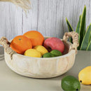 Wooden Decorative Bowl with Table Ring