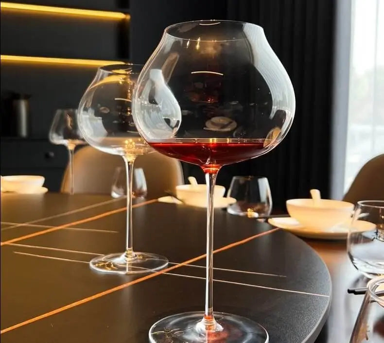 Elegant Grand Reserve Wine Glass Set — large-bowl design enhances aroma and flavor for wine, cocktails, and gin. Trustique Collection.