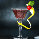 Frosted Martini Glass