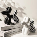 Checkered Dog Figurine