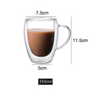Glass Double-Walled Mugs Dual - 2/4 Pieces