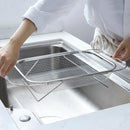 Collapsible Stainless Steel Over-the-Sink Strainer & Drain Basket