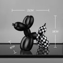Checkered Dog Figurine