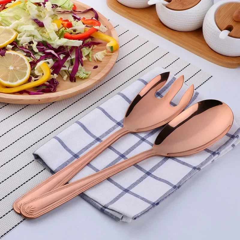 Ensemble de couverts à salade - Kit cuillère et fourchette