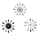 Horloge murale fourchettes et cuillères de cuisine