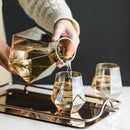 Hexagon Glass Bottle – 5-Piece Set