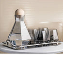 Hexagon Glass Bottle – 5-Piece Set