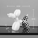 Checkered Dog Figurine