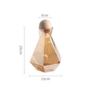 Hexagon Glass Bottle – 5-Piece Set