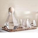 Hexagon Glass Bottle – 5-Piece Set