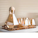 Hexagon Glass Bottle – 5-Piece Set