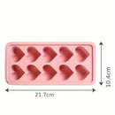Heart-Shaped Silicone Ice Cube Tray