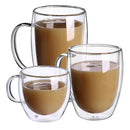 Glass Double-Walled Mugs Dual - 2/4 Pieces