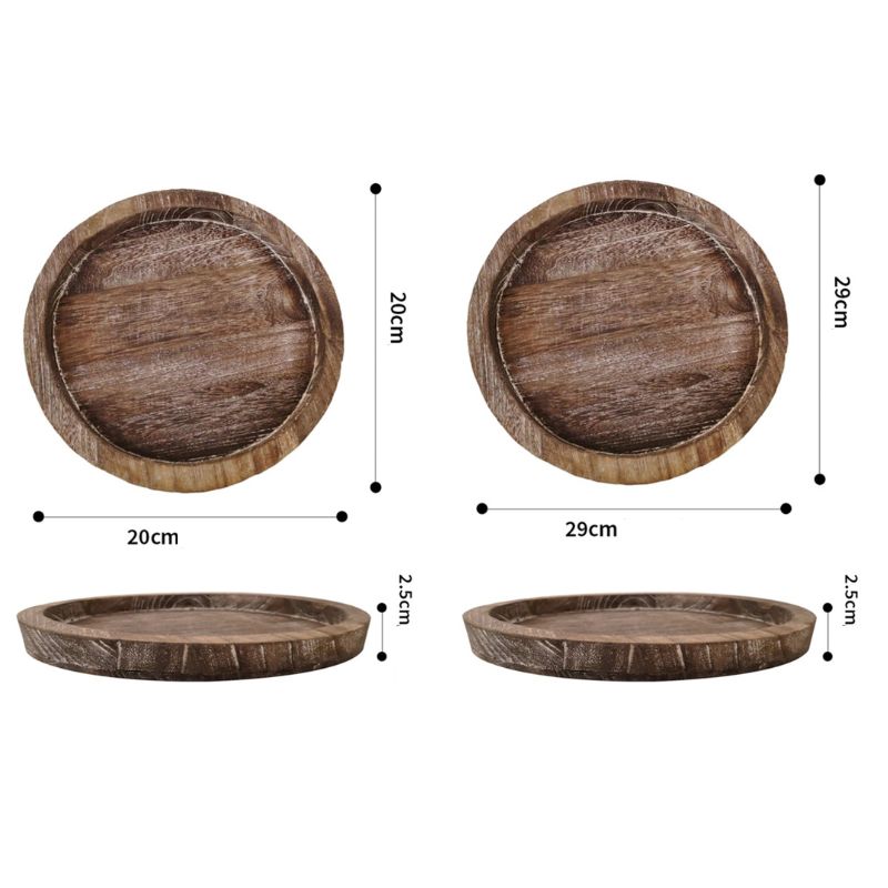 Rustikales dekoratives Tablett aus Holz