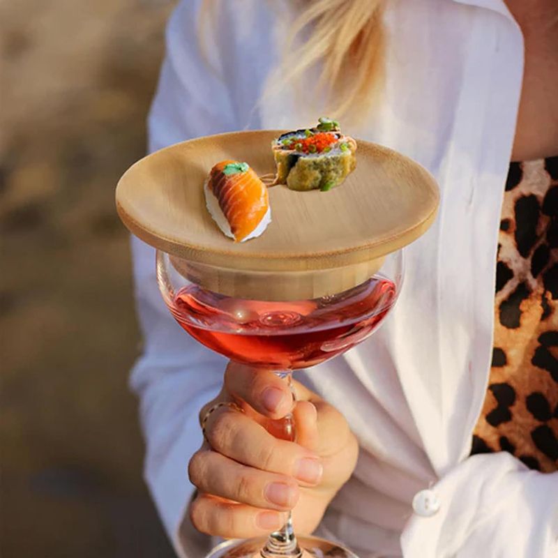 Protective Lid for Wine Glass - Charcuterie Toppers