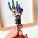 Bouchon à vin en pierre radieuse