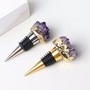 Bouchon à vin en pierre radieuse