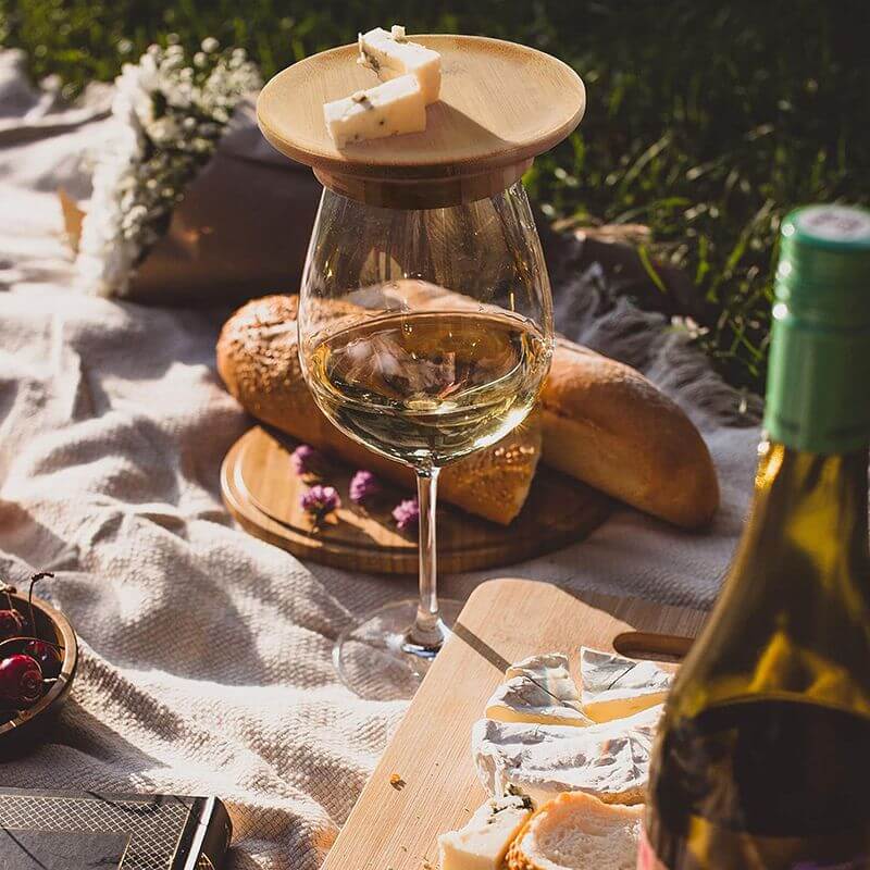 Protective Lid for Wine Glass - Charcuterie Toppers