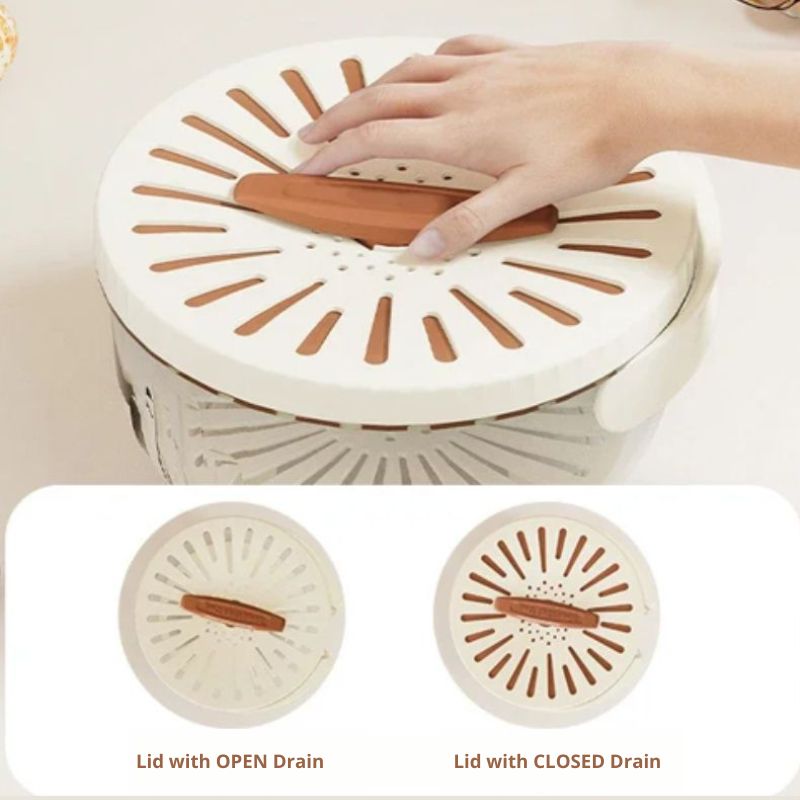 Fruit Storage Container with Drain