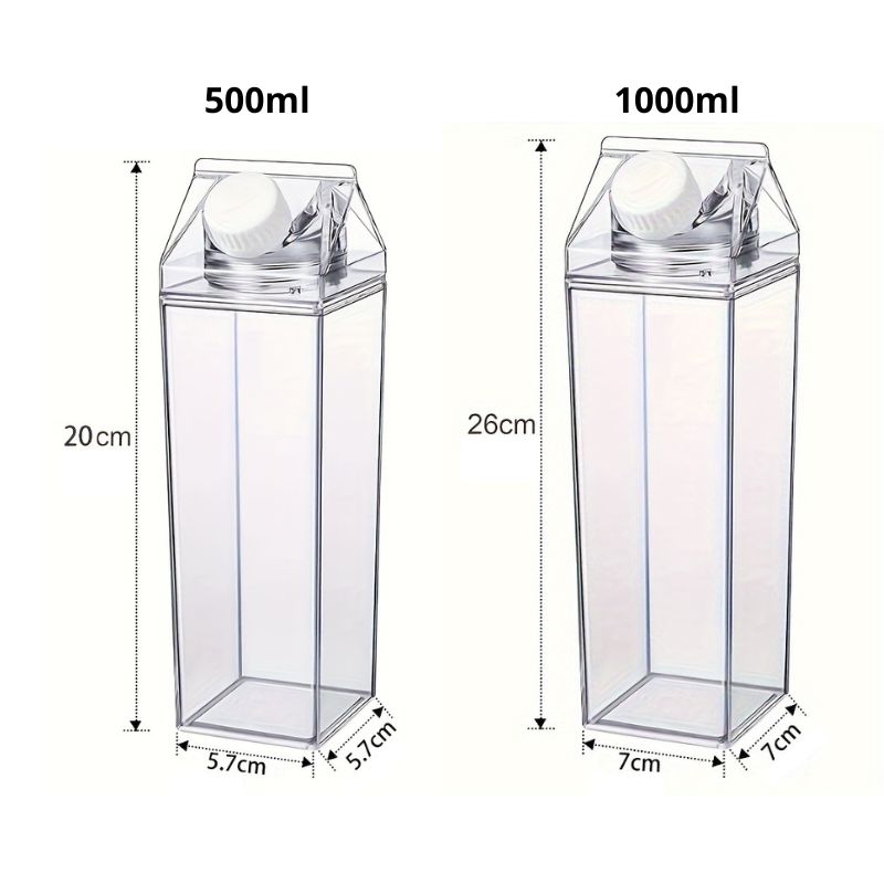 Transparente Getränkeflasche