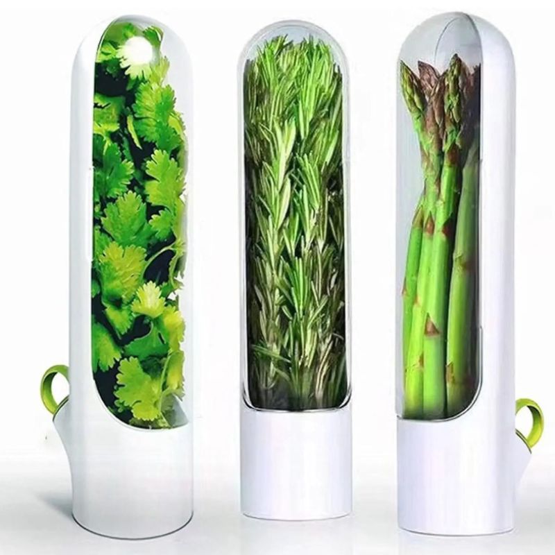 Bouteille de conservation pour légumes et herbes