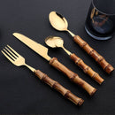 Bamboe bestekset - 16 stuks