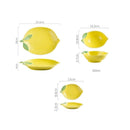 Lemon-Shaped Ceramic Platter