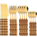 Bamboe bestekset - 16 stuks