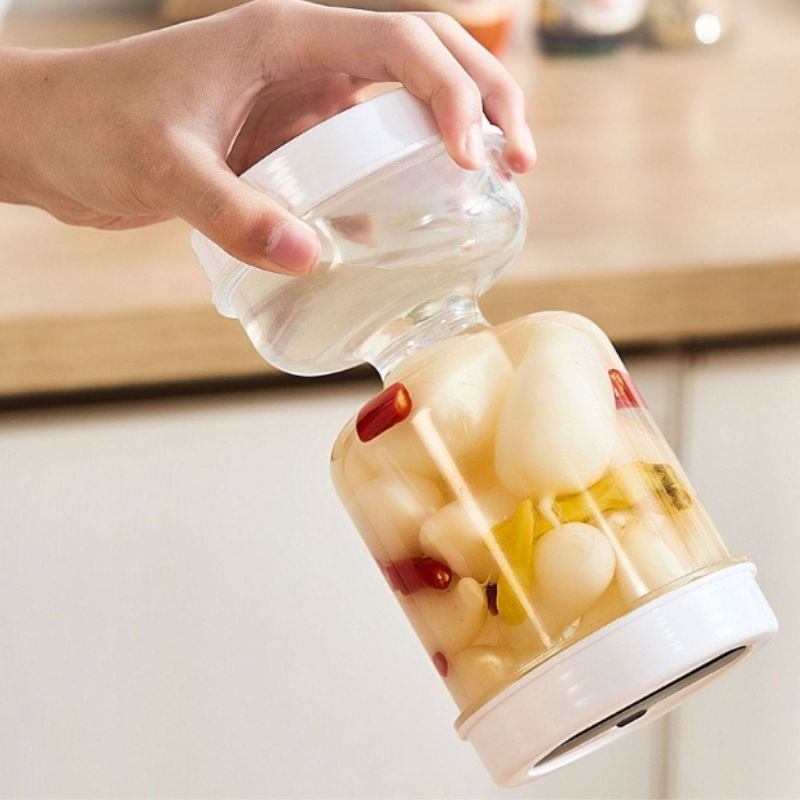 Pot à cornichons multi-usages avec égouttoir à liquide 