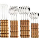 Bamboe bestekset - 16 stuks