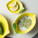 Lemon-Shaped Ceramic Platter