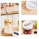 Pot à cornichons multi-usages avec égouttoir à liquide 