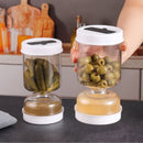 Pot à cornichons multi-usages avec égouttoir à liquide 