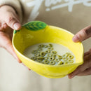 Lemon-Shaped Ceramic Platter
